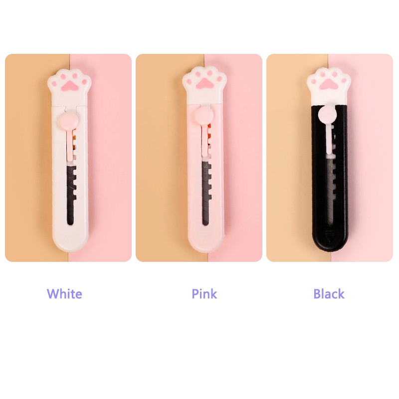 Creative Cute Cat Paw Series Utility Knife Student Mini Cartoon Paper Cutter