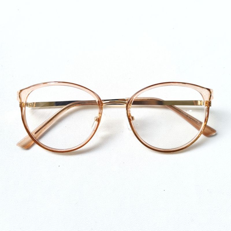Frame + Lensa  Anti Radiasi Kacamata Oval Cat 1780