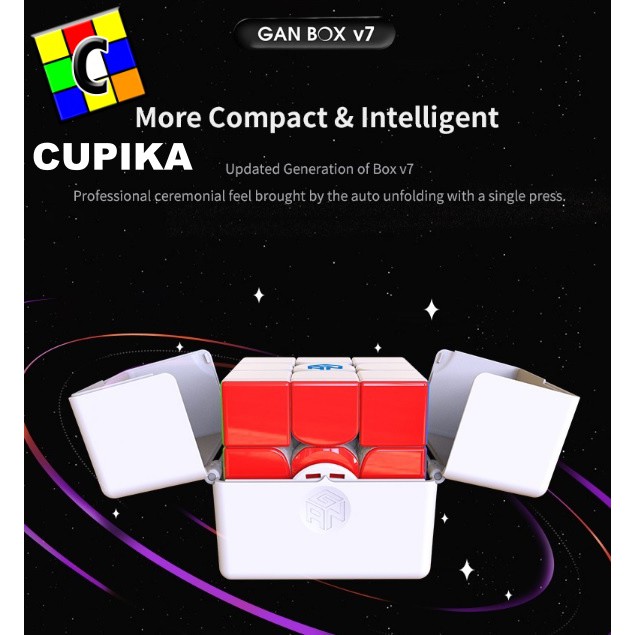 Rubik 3x3 Gan 11 M Pro Magnetic Primary Frosted Stickerless 3x3x3