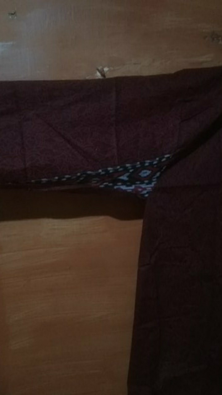 Asifa Batik Hrb026 Kenongo Kemeja Tosca Pendek Pekalongan Padi M L Xl Sogan Tulis Halus Kemeja Batik