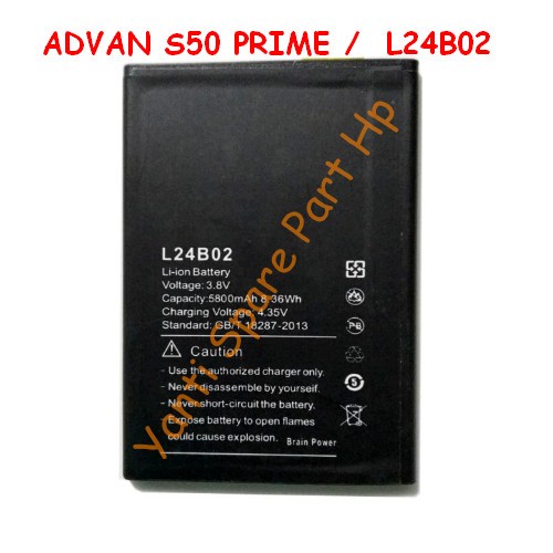 Baterai Advan S50 Prime L24B02 Orignal New