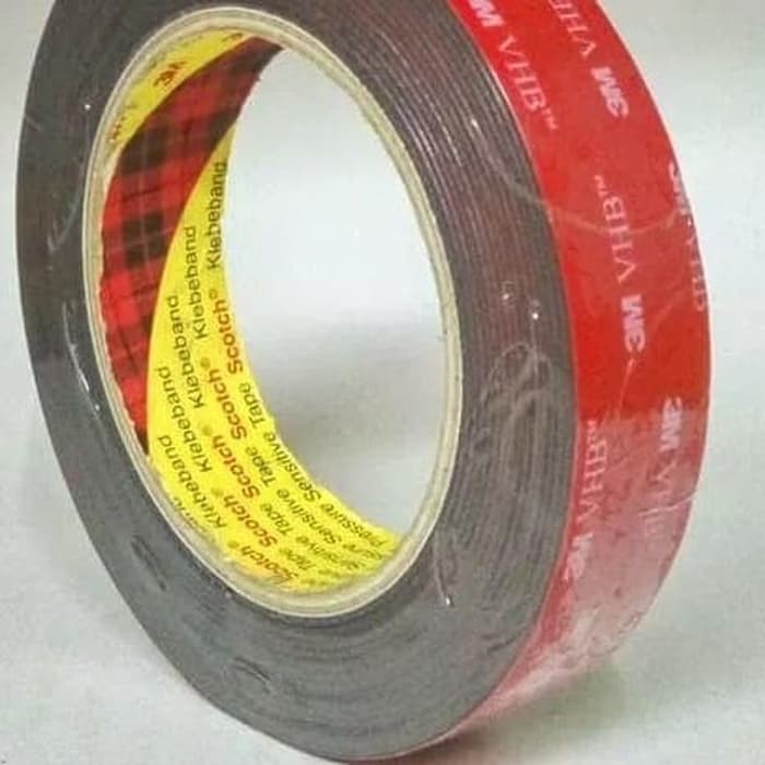 

Promo 3M VHB heavy duty double tape 5952 black 24mm x 5 mtr Keren