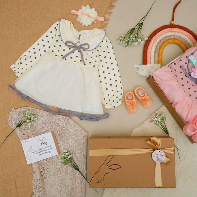 LIO035 Girls Baby Hampers 0-12 months/ Hampers bayi newborn/ Kado bayi/ baby girl gift set-2