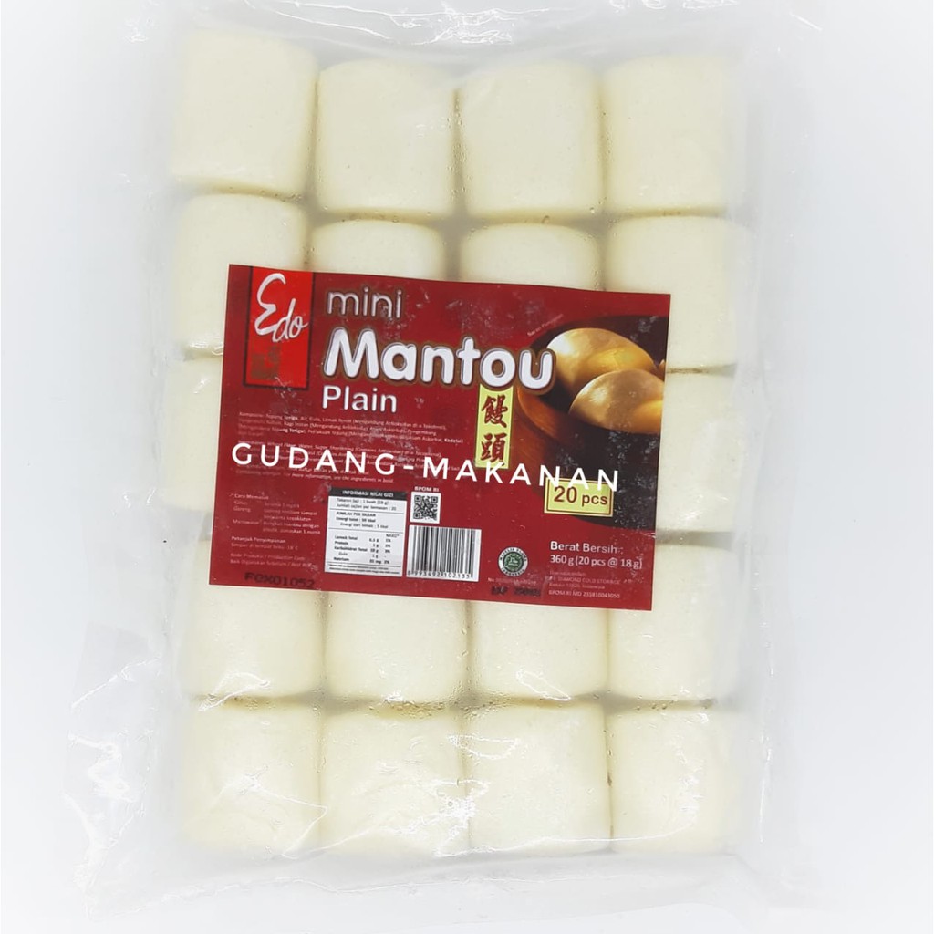 Mantau Edo Plain | Mantou Edo 20 pcs