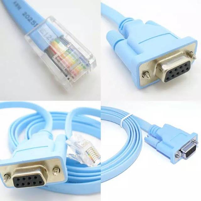 KABEL CONSOLE CISCO RJ45 TO SERIAL FEMALE - RJ 45 TO DB9 FEMALE