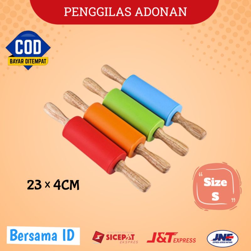 Rolling Pin Silikon Non Stik Penggiling Adonan Kue