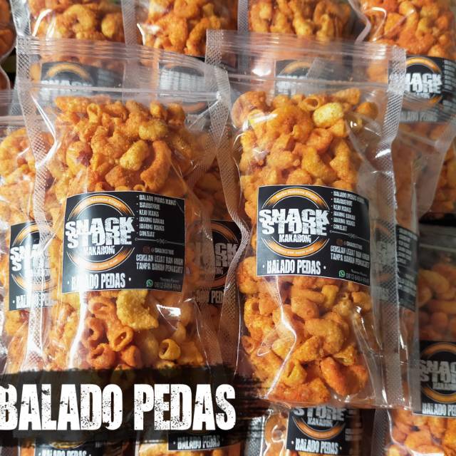 

MAKARONI BANTET BALADO PEDAS 50 GRAM SNACK CEMILAN