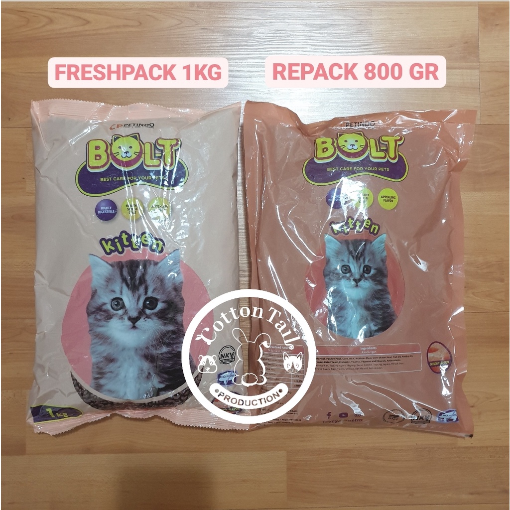 BOLT Kitten FRESHPACK 1 KG - Makanan Kucing Bolt Kitten FRESHPACK 1KG