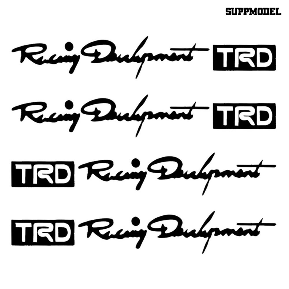 Sl 4Pcs Stiker TRD Racing Development Untuk Handle Pintu Mobil