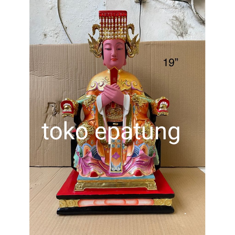 Jual Patung Dewi Maco / Macho / Mazu - Samudera - Laut - Kayu -19 Inch ...