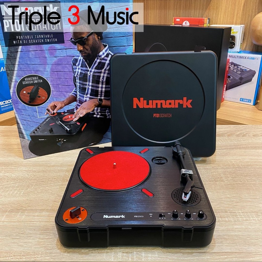 Numark PT01 Scratch PT-01 PT 01 Portable DJ Turntable