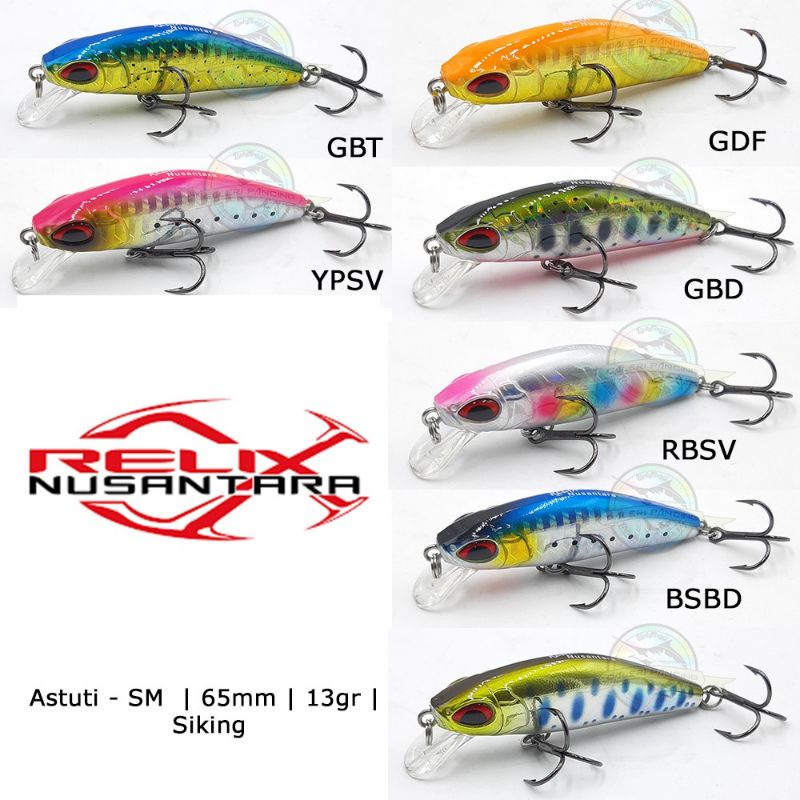 Lure Minnow ASTUTI SM 6.5m - 13gram dari Relix Nusantara