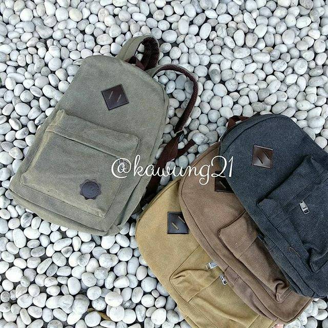 Tas Ransel Kanvas Sekolah TP05 Backpack Back To School