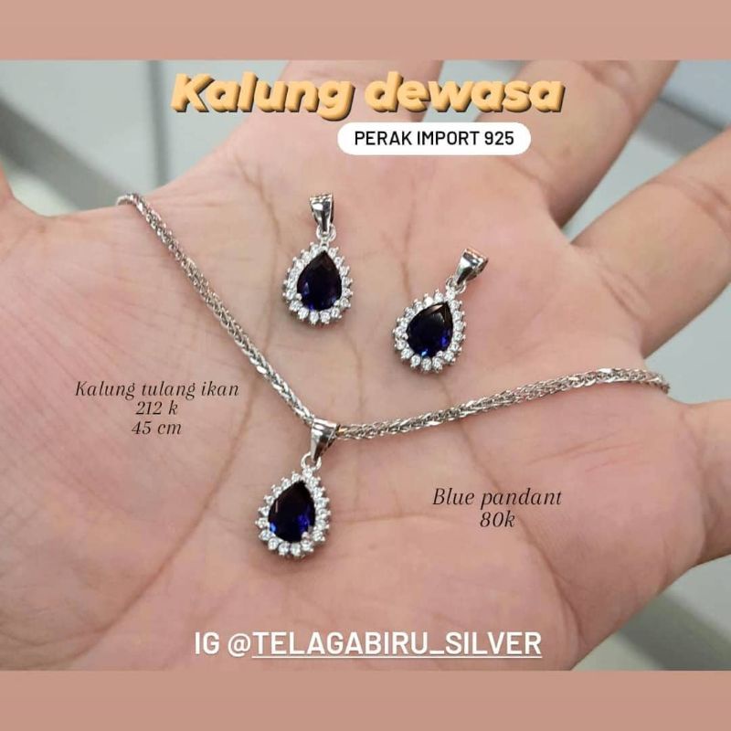 set perhiasan perak 925