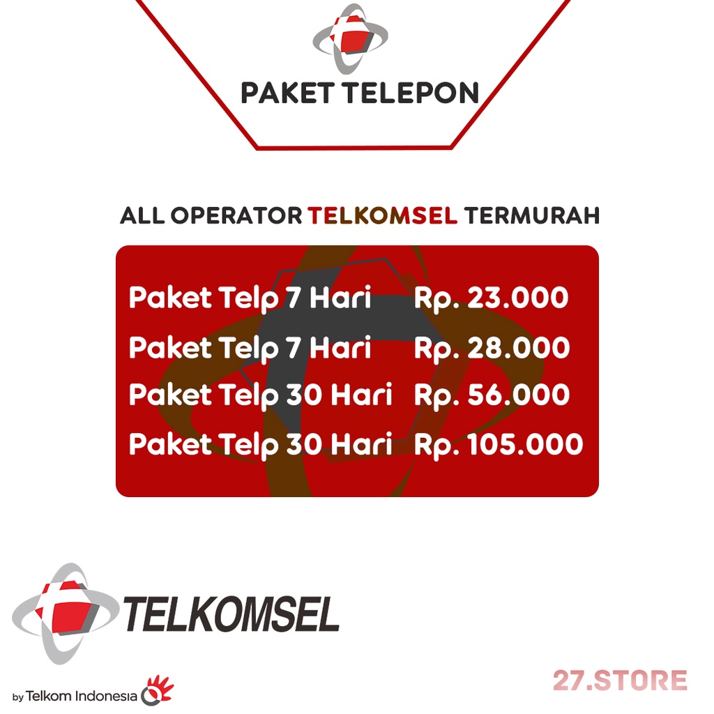 Paket Telepon Telkomsel 30 Hari Termurah