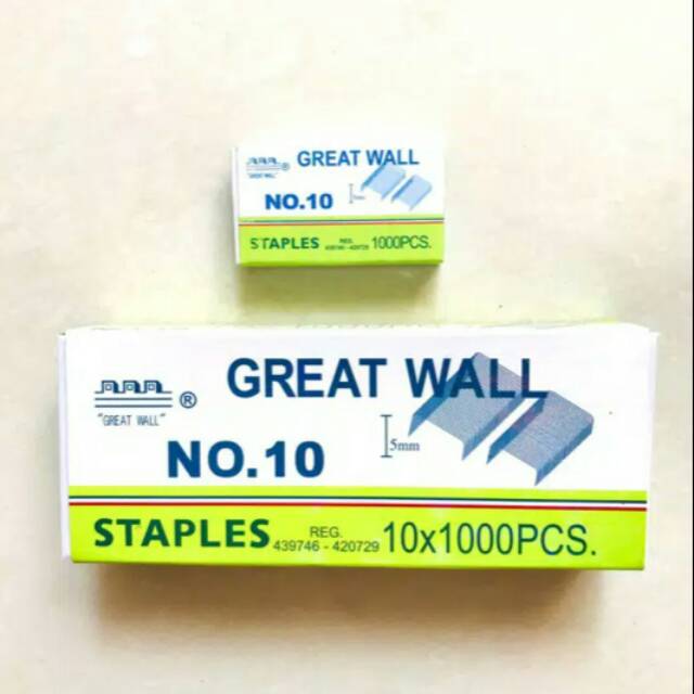 

Isi staples Great Wall No 10