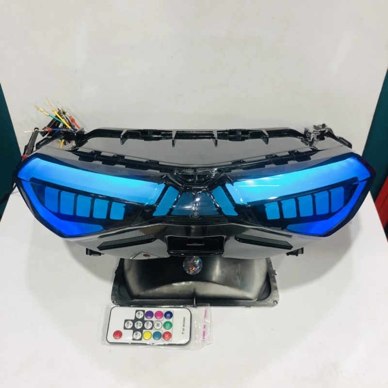 LAMPU BELAKANG STOP LAMP NMAX NEW 2020 2021 RGB REMOTE SEIN RUNNING