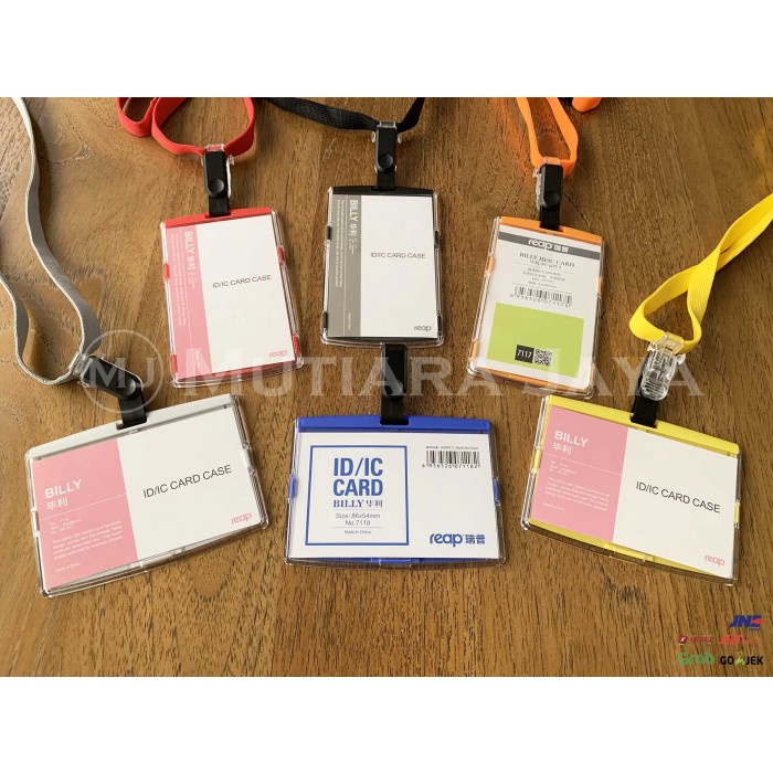 

Aman Plato 2In1 Name Tag Id Card Holder Lanyard Tempat Kartu Id Card Terbatas
