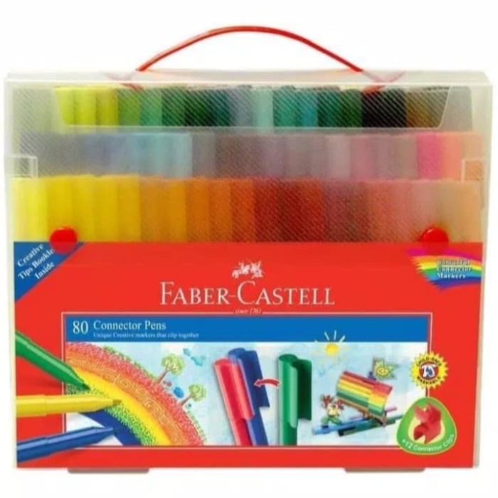 

Limited Faber-Castell Spidol Connector Set 80 Gift Set Bagus