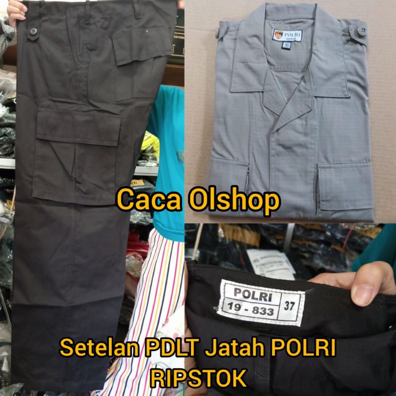 1 STEL BAJU PDL JATAH POLRI PDLT A1 SERAGAM DALMAS BRIMOB SABHARA BAHAN RIPSTOK