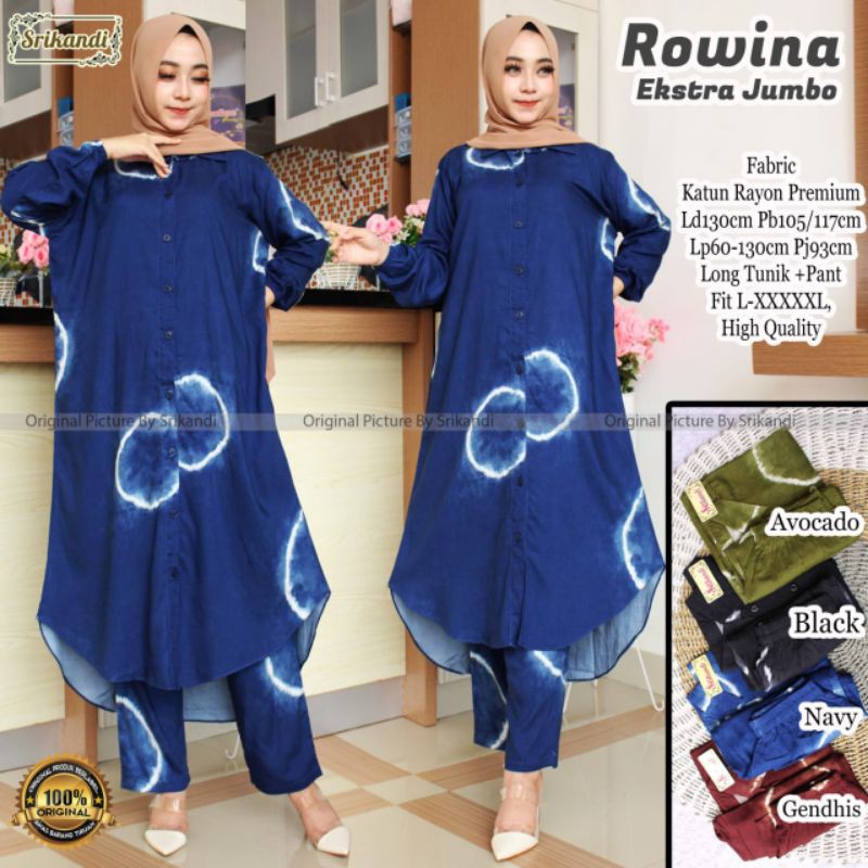 Rowina setelan ekstra jumbo ORI srikandi