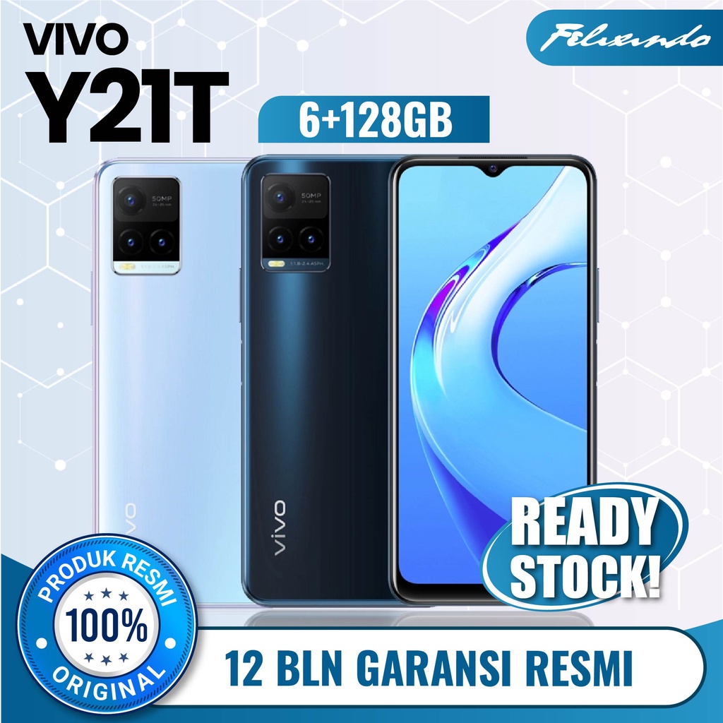 Vivo Y21T 6/128 RAM 6 ROM 128 GB 6GB 128GB HP Smartphone Android