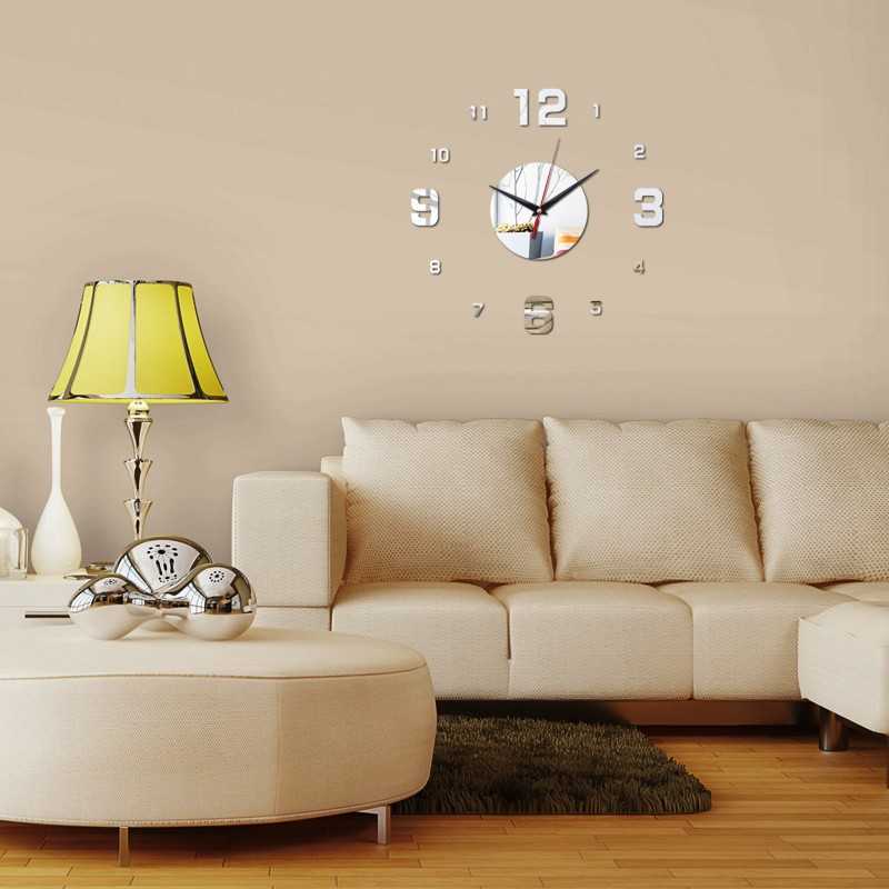 Jam Dinding DIY Giant Wall Clock Quartz Arcylic 50-60cm - DIY-08