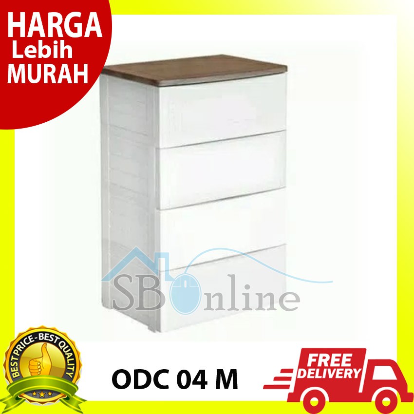 Olymplast Drawer Cabinet Modern 4 Susun - ODC 04 M