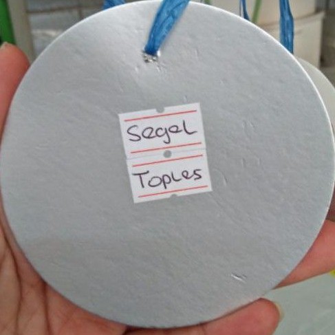 Aluminium Foil 9 cm Segel Toples isi 25/Lapisan Dalam/Tutup Dalam