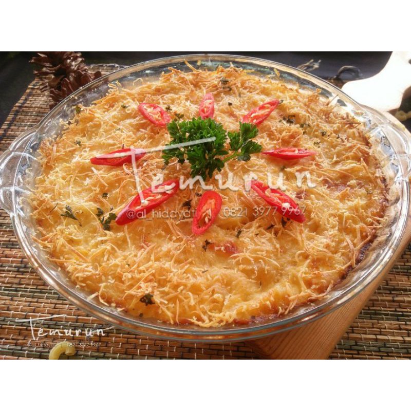

Macaroni Schotel Panggang (diameter 22 cm) Mangkuk Kaca Microwave