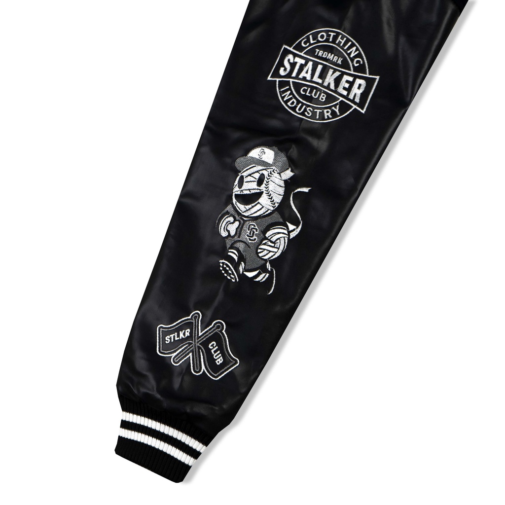 Stalker Jacket Varsity - Rugby Hitam