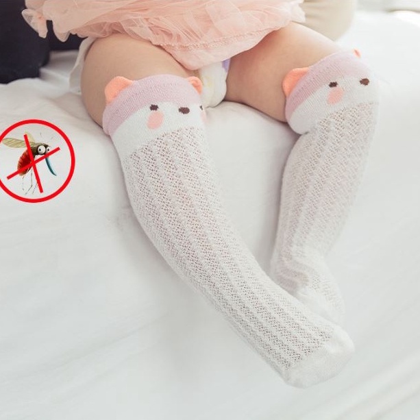 BV.ID KK680 KAOS KAKI ANAK BAYI ANTI NYAMUK JARING PANJANG KARAKTER LUCU HEWAN