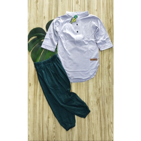 Set kurta pineapple set kurta anak bahan kaos set kurta pineapple 2-10th koko anak bahan kaos koko k