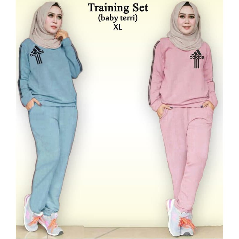 60343 JUMBO TRAINING SET BAJU TRANING SETELAN WANITA DEWASA MODIS