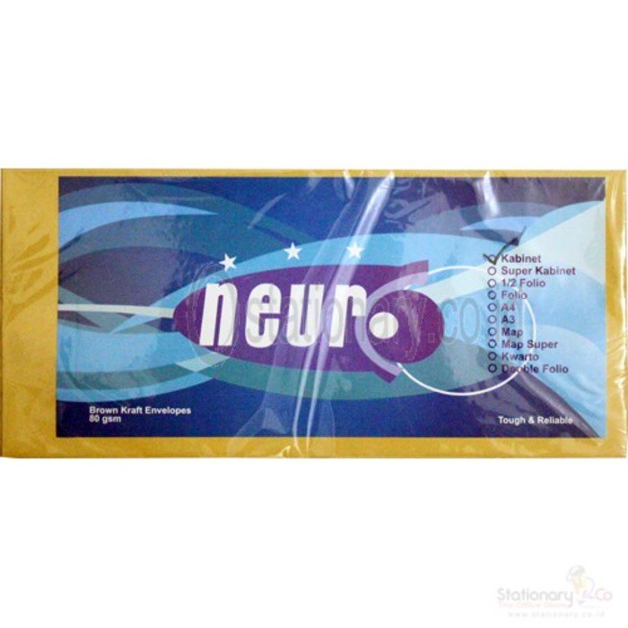 

Amplop Coklat 80 gram Neuro Kabinet Gaji