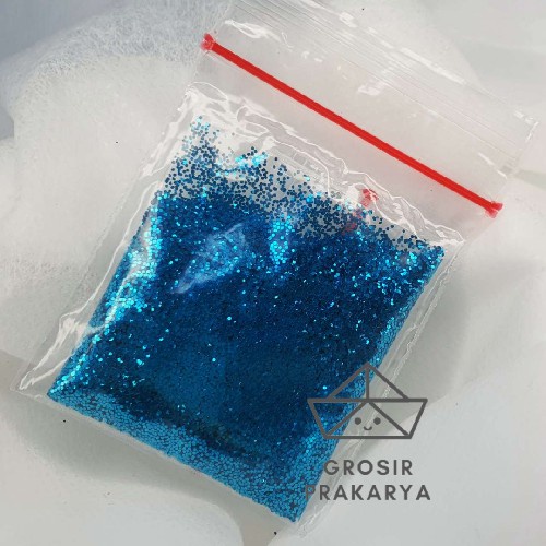 Sparkle Glitter LIGHT BLUE 3 gr 3gr Biru Muda Powder Serbuk Warna Warni Eceran Sablon Resin Pernak Pernik Hiasan Bubuk Padat DIY Kerajinan Kesenian Art Prakarya Seni Perlengkapan Bahan Craft Crafting Paint Painting Stabilo Color Grosir Prakarya Malang