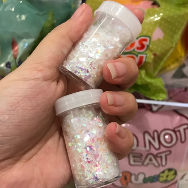 HOLOGRAM PAPER DUST 50GR / scattered glitter hologram easter lamb slime