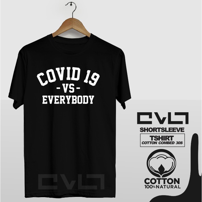 Kaos Baju  Covid 19 Corona VS Everybody Keren  Murah 