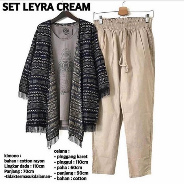 SET LEYRA CREAM atau MILO