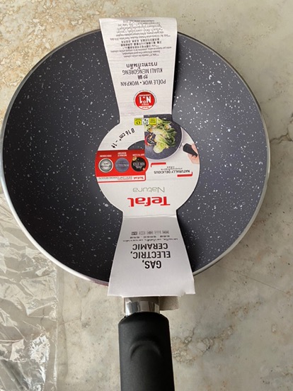 Tefal Essential / Natura Original Frypan 20cm & Wokpan 16cm Panci Wajan Anti Lengket