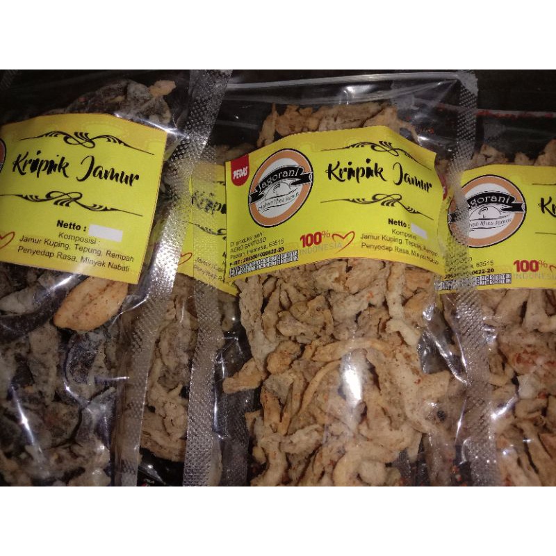 

Best seller kripik jamur tiram 50gram