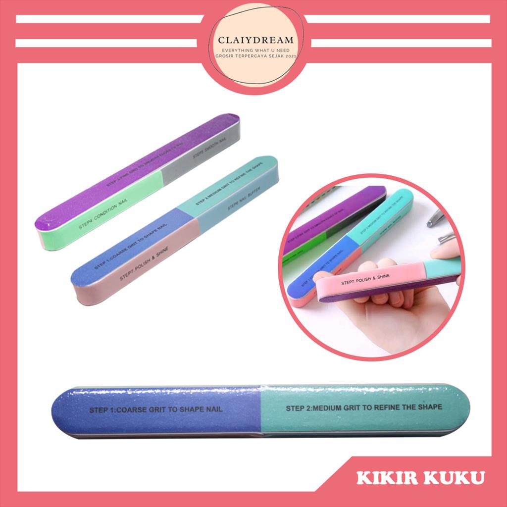 ~CLAIYDREAM~Nail Buffer 7in1_ Kikir Kuku 7 sisi_ 7 opsi Multifungsi