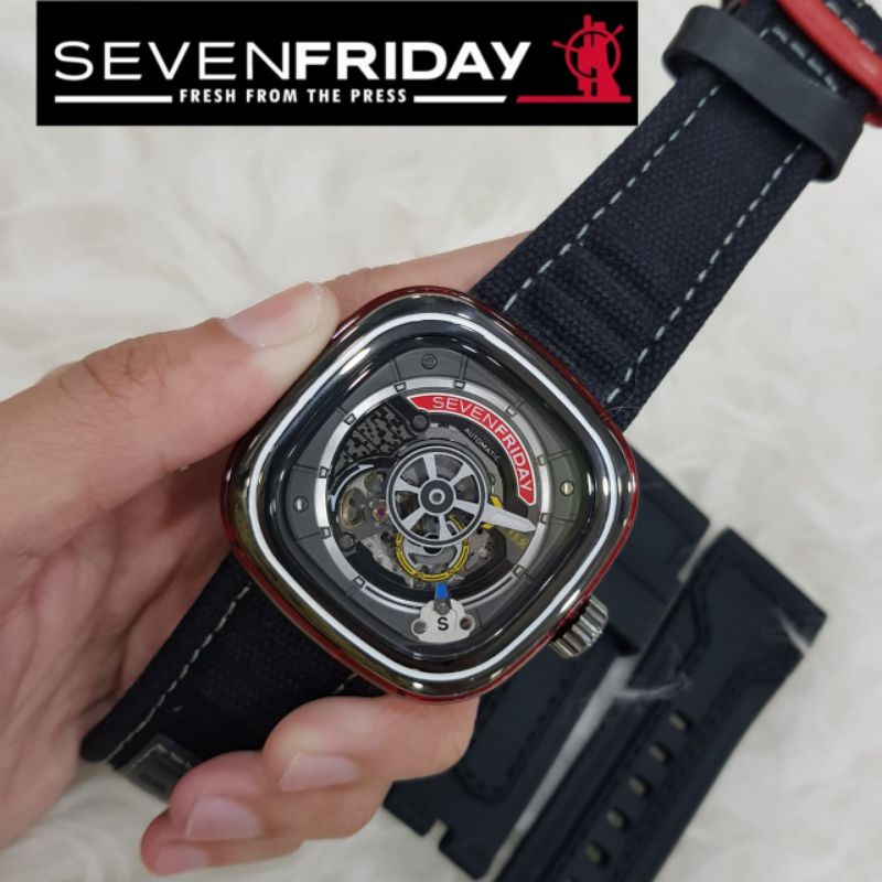 Jam tangan SEVEN FRIDAY SF S1/03 automatic, mesin Miyota Japan, NFC aktif Fullset