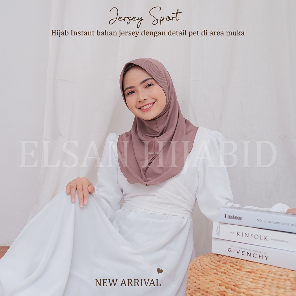 Hijab sport / Khimar Jersey Sport premuim grade A-8
