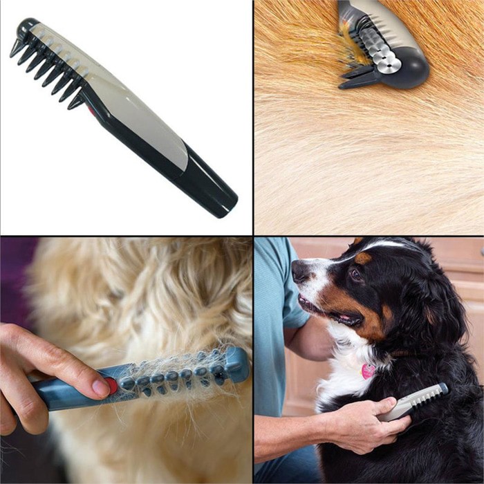 Knot Out Electric Pet Grooming Comb Sisir Grooming Electrik Merapihkan Bulu Hewan 300gr