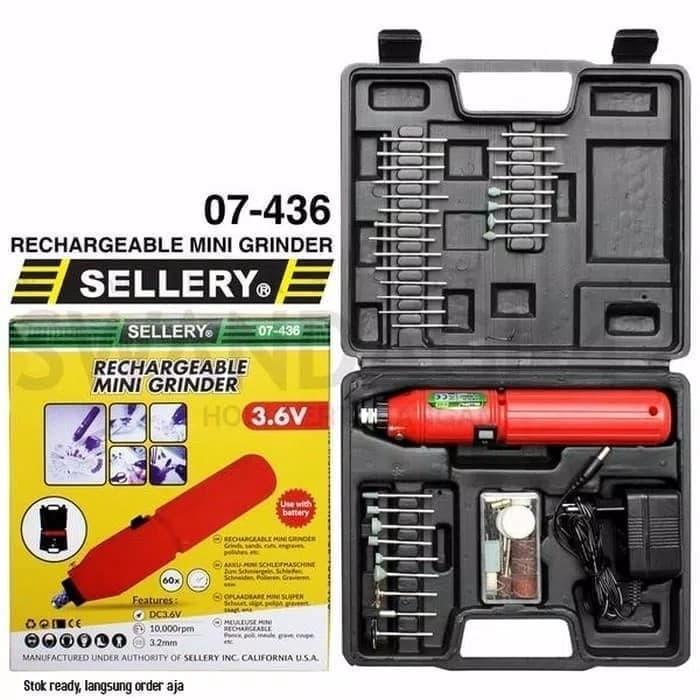 Grinding Grinda Mini Dc 3.6 Volt - Grinda Tangan Mini Cuner 60 Pcs Sellery