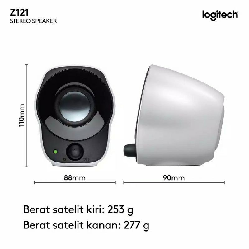 Speaker Portable LOGITECH Z121 z120 For Laptop Notebook Netbook PC Komputer