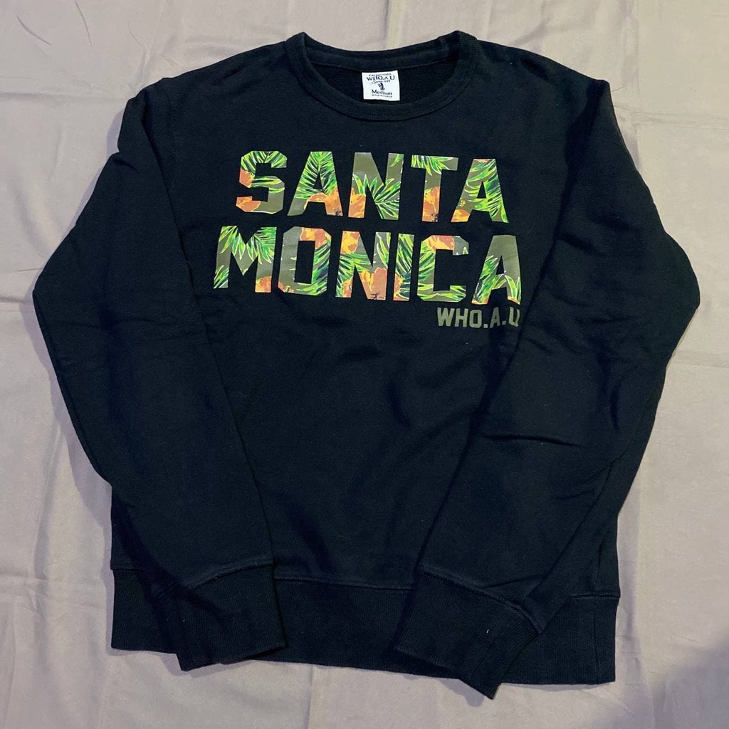 Crewneck Who.A.U Santa Monica Branded Original Second Murah