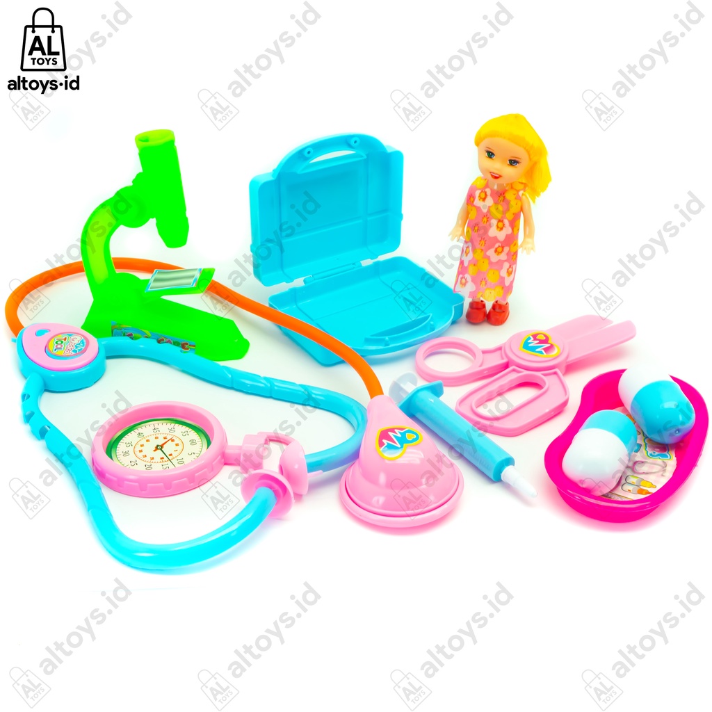 MAINAN EDUKASI KOPER DOKTER BONEKA MAINAN DOKTER DOTERAN CILIK FH218