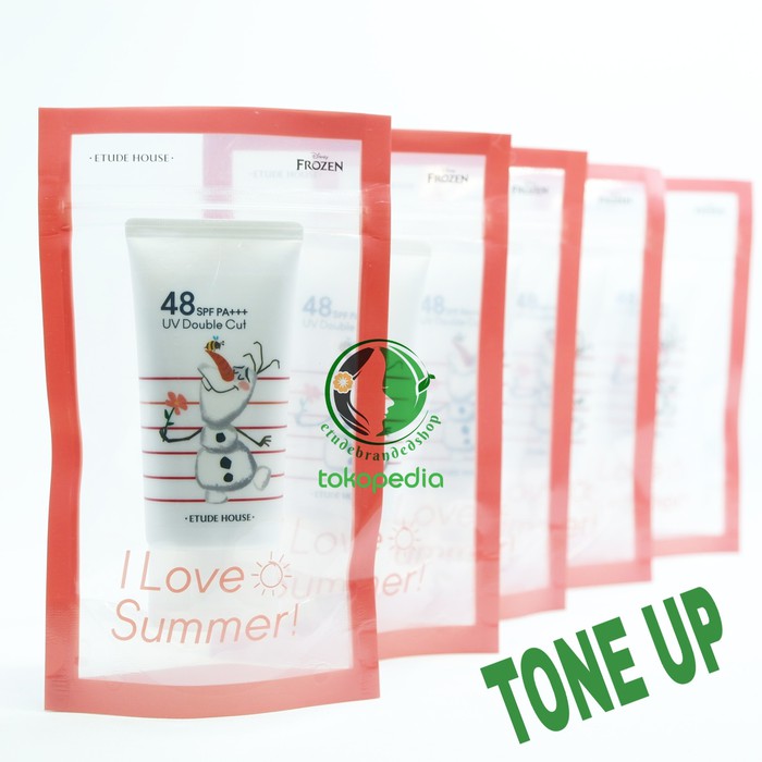 Limited Edition [OLAF] Etude House UV Double Cut Moisture TONE UP Sun FLuid SPF 48 PA+ Unik